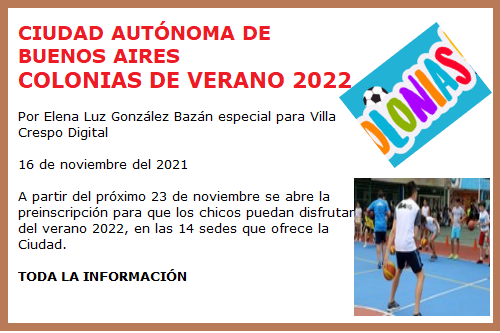 COLONIAS 2022